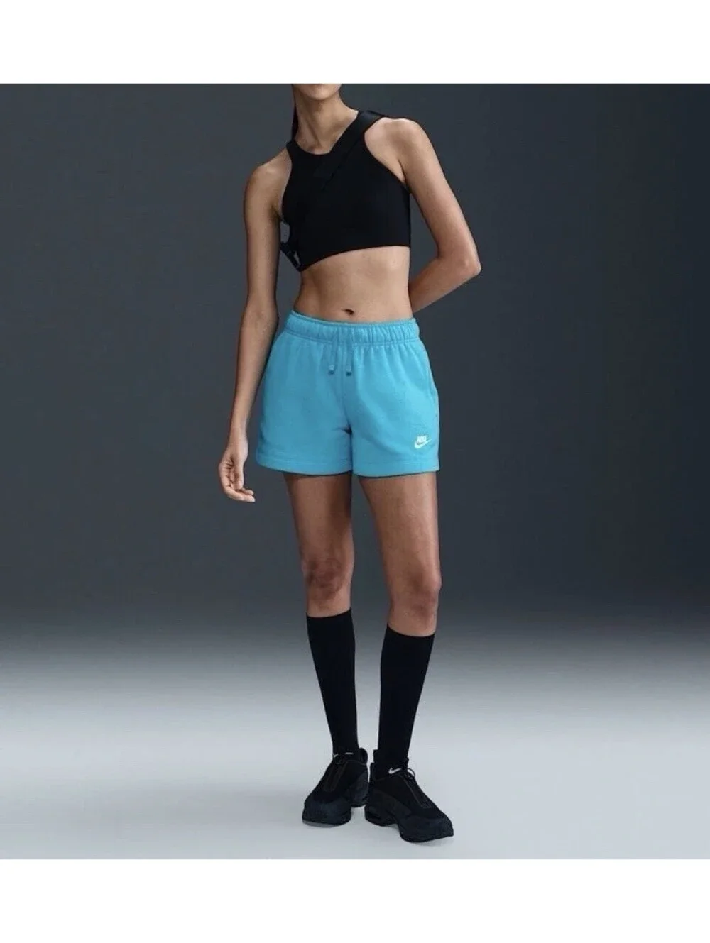 Nike Sportswear Club Fleece Women Small Mid-Rise Shorts DQ5802-345